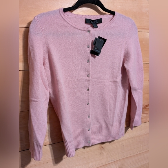 Express Sweaters - Express Cashmere Light Pink Women's Cardigan . Medium
